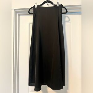 Black midi skirt